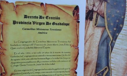 Decreto de Fundación Provincia Virgen De Guadalupe CMT América